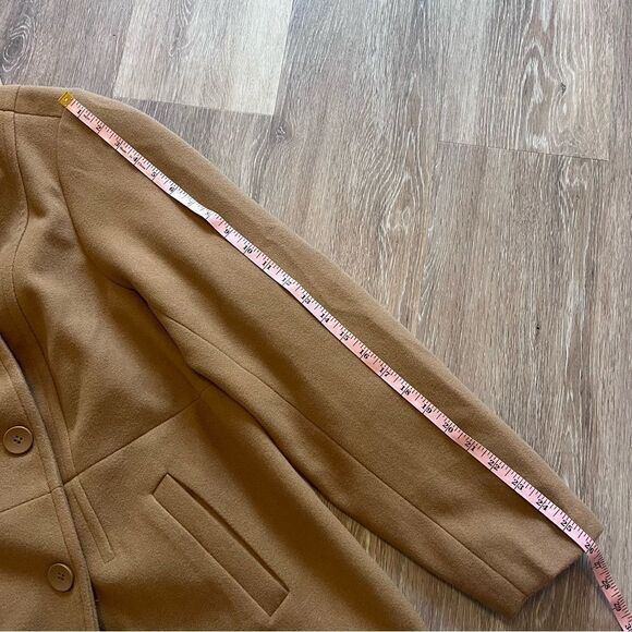 Torrid Faux Melton Double Breasted Peacoat camel brown women’s plus size 2x - Picture 7 of 8